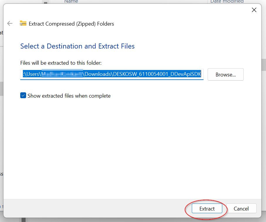 Extract Zipfile