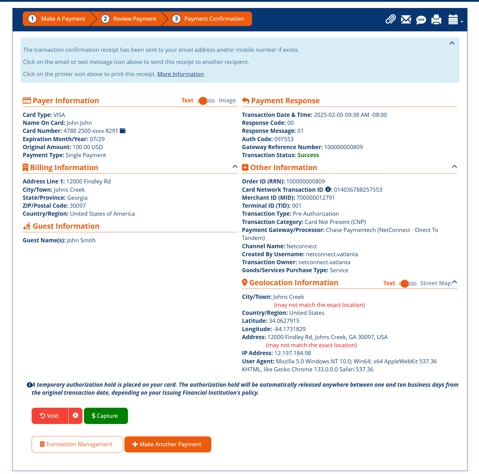 Transaction Detail