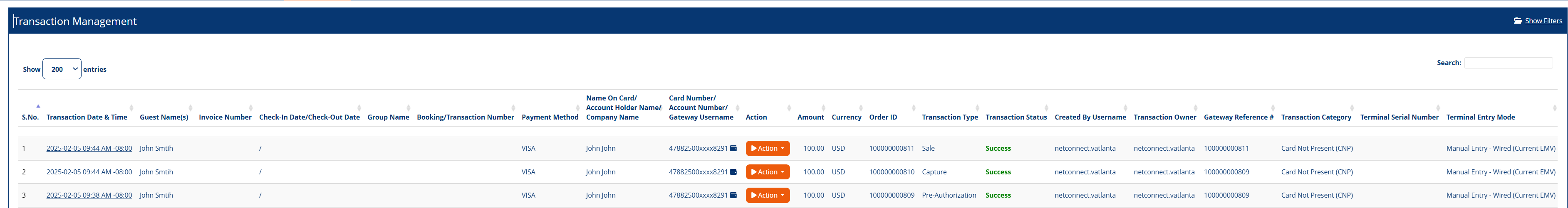 Transaction Detail