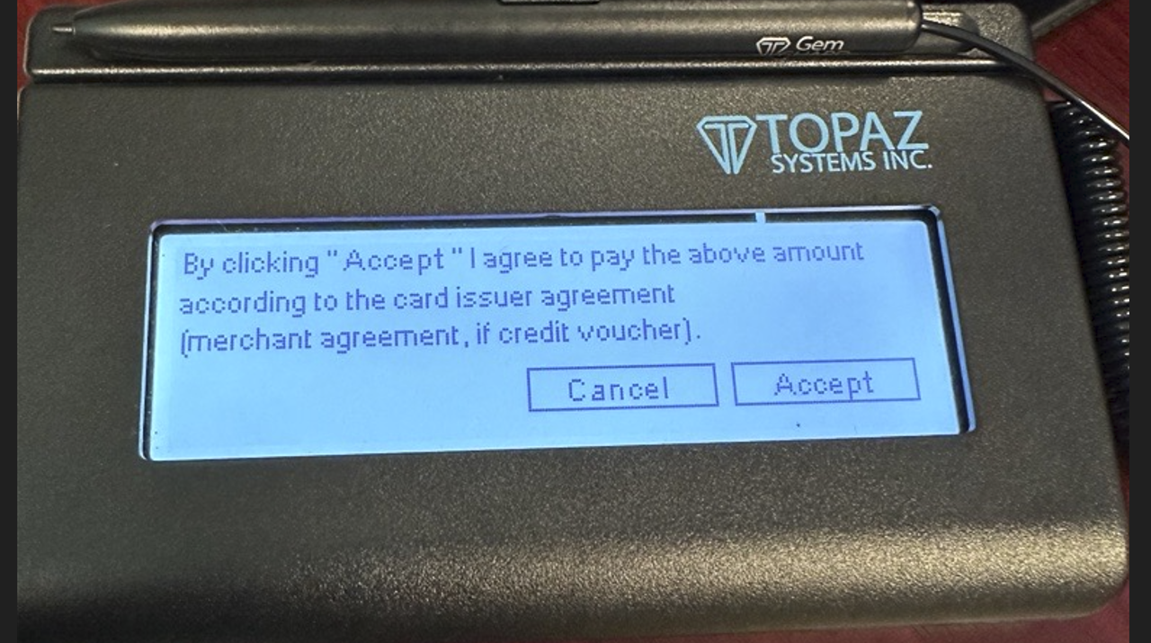 Sign on TOPAZ
