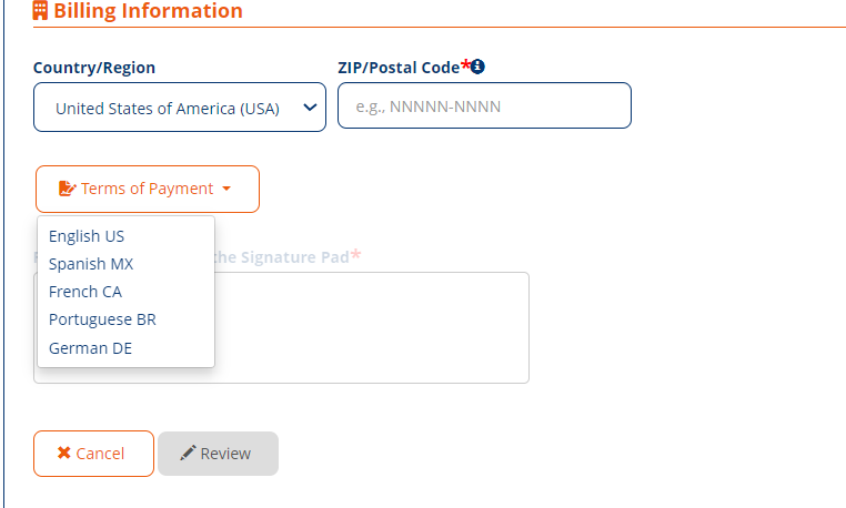 Signature Checkbox