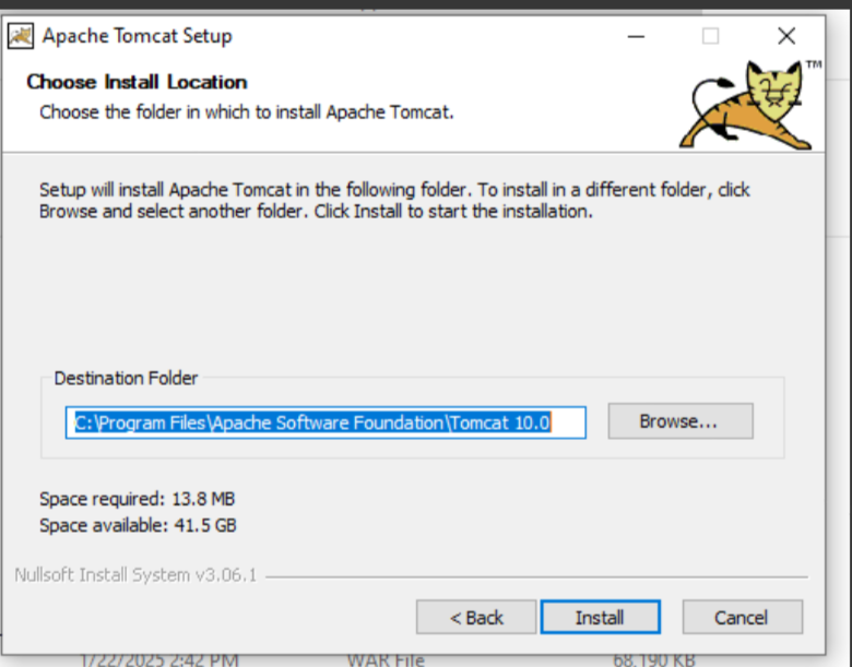 Install Tomcat