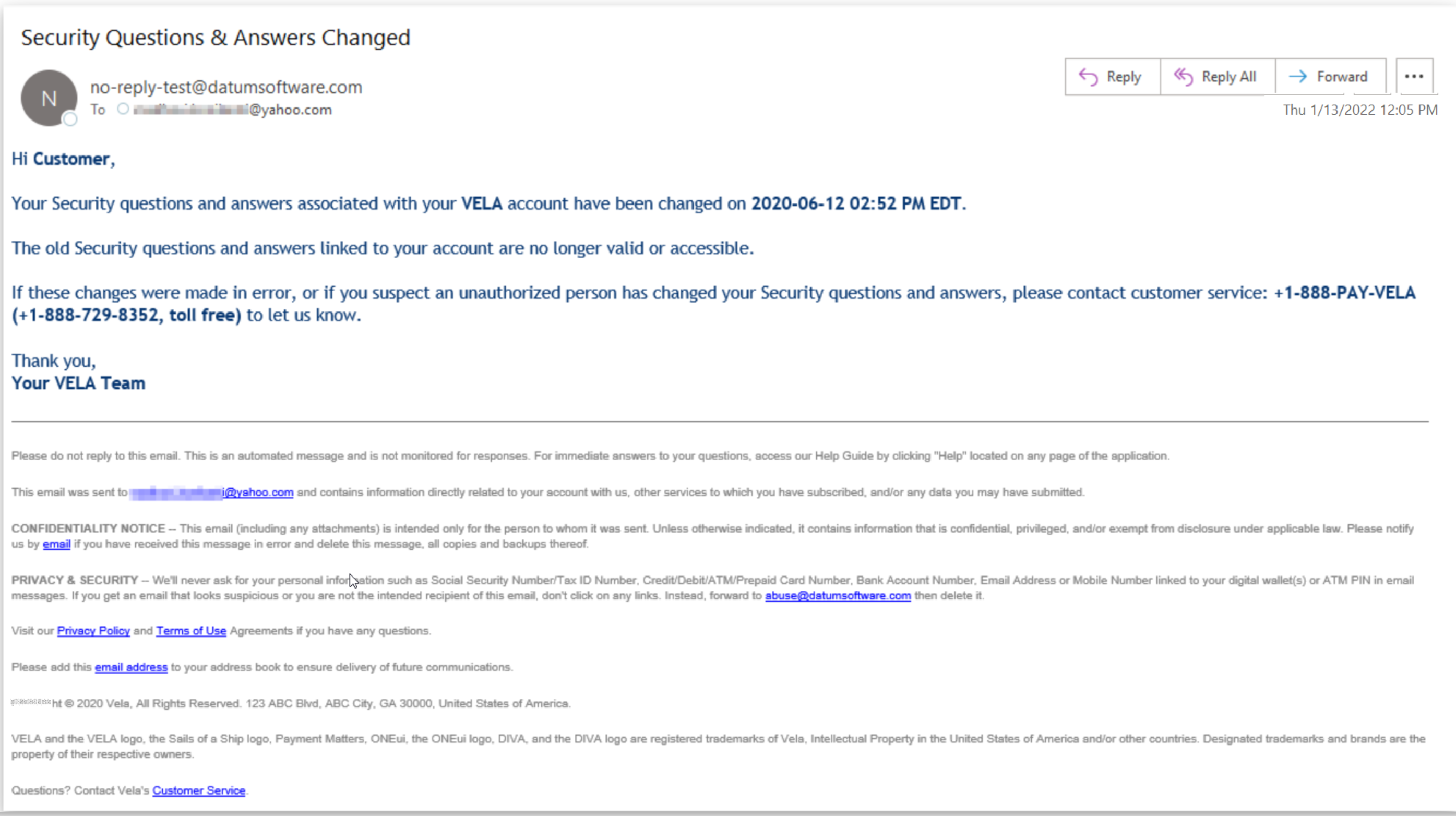 Edit Security Questions and Answers