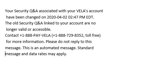 Edit Security Questions and Answers